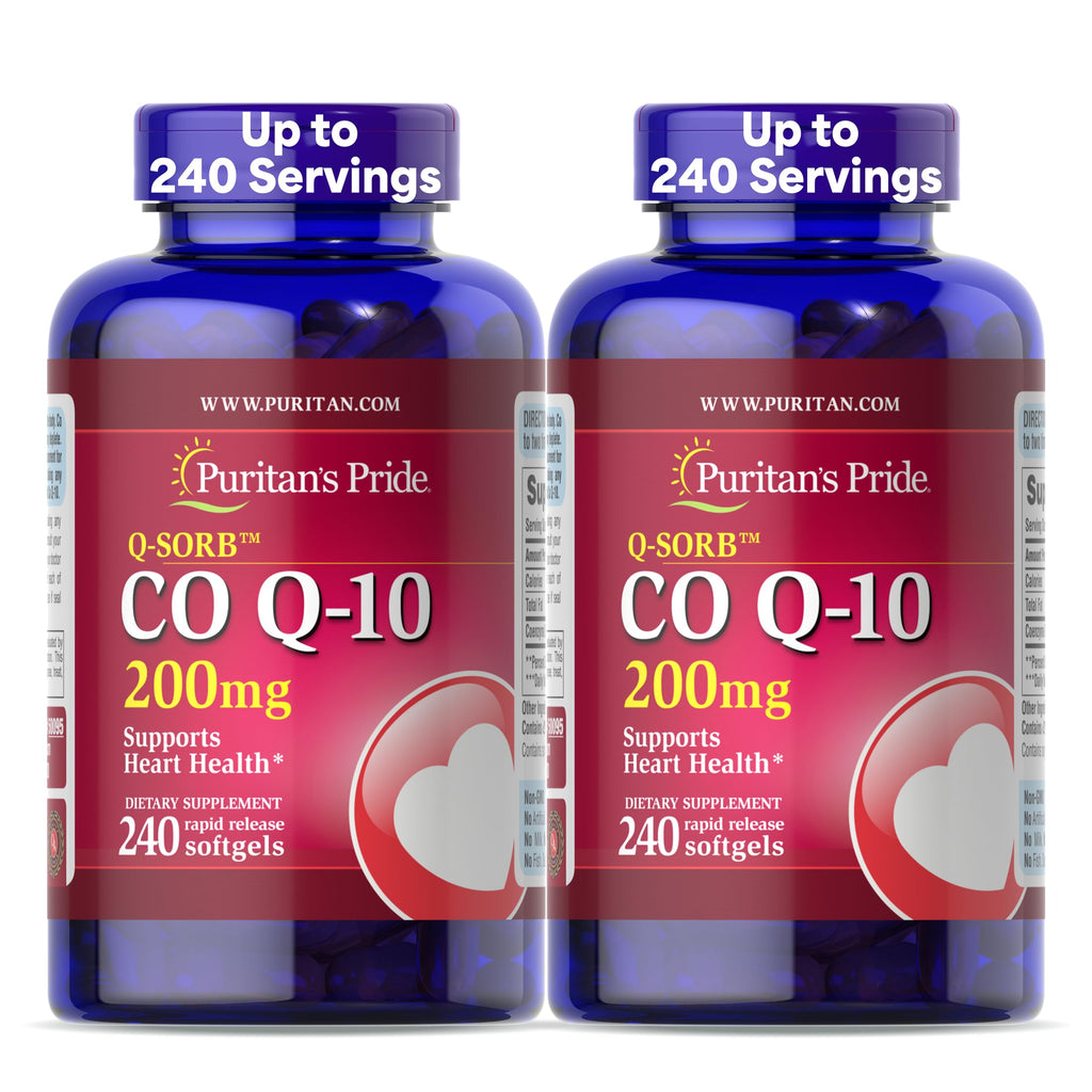 Puritan's Pride Coenzyme CoQ10 200mg - 480 Softgels