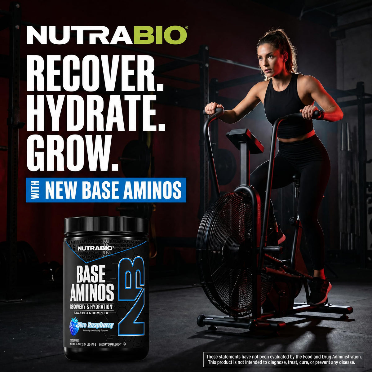 NutraBio Base Aminos EAA + BCAA Powder