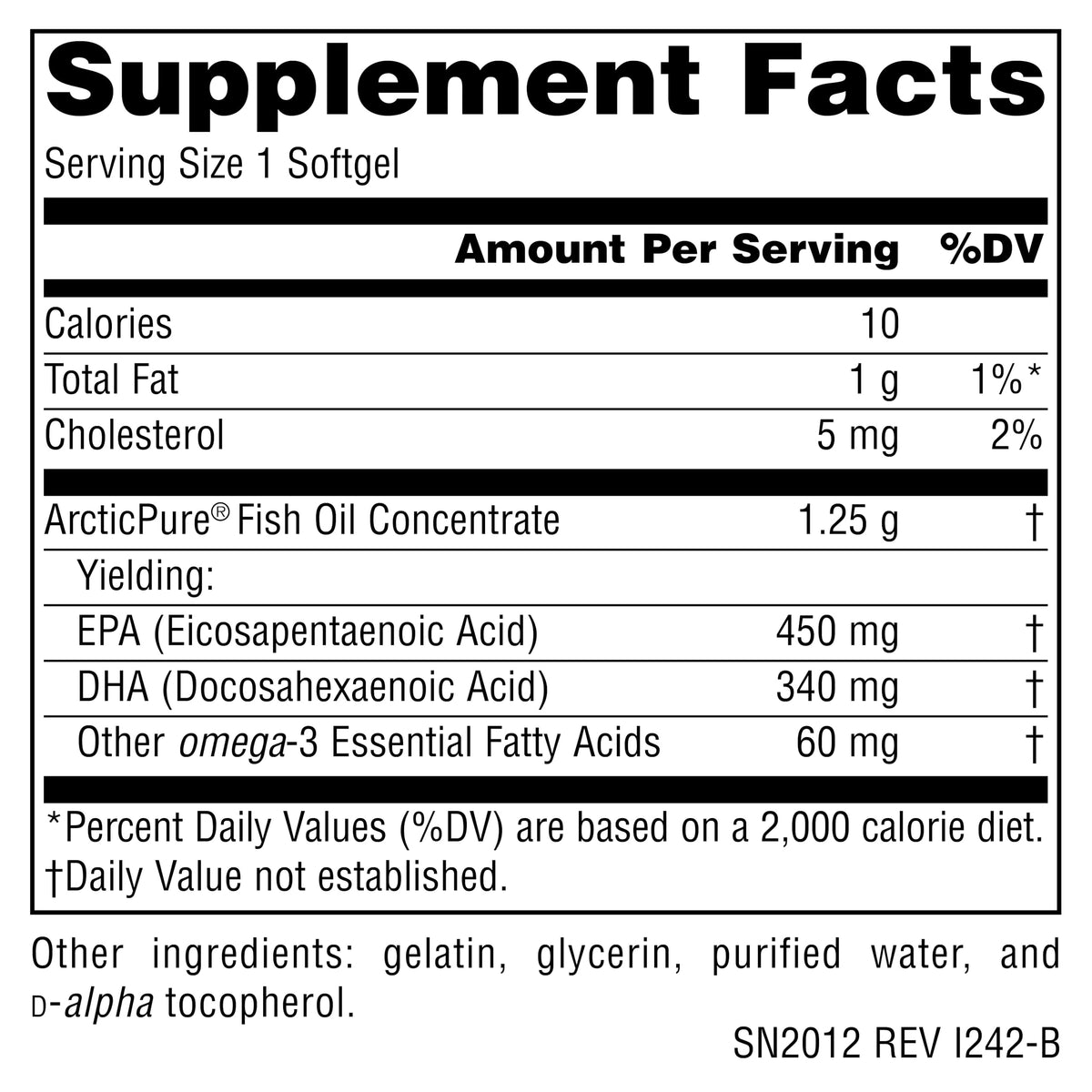 Source Naturals ArcticPure Ultra Potency 850 mg Omega-3 Fish Oil