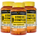 MASON NATURAL Stress B Complex with Zinc - 180 Tablets