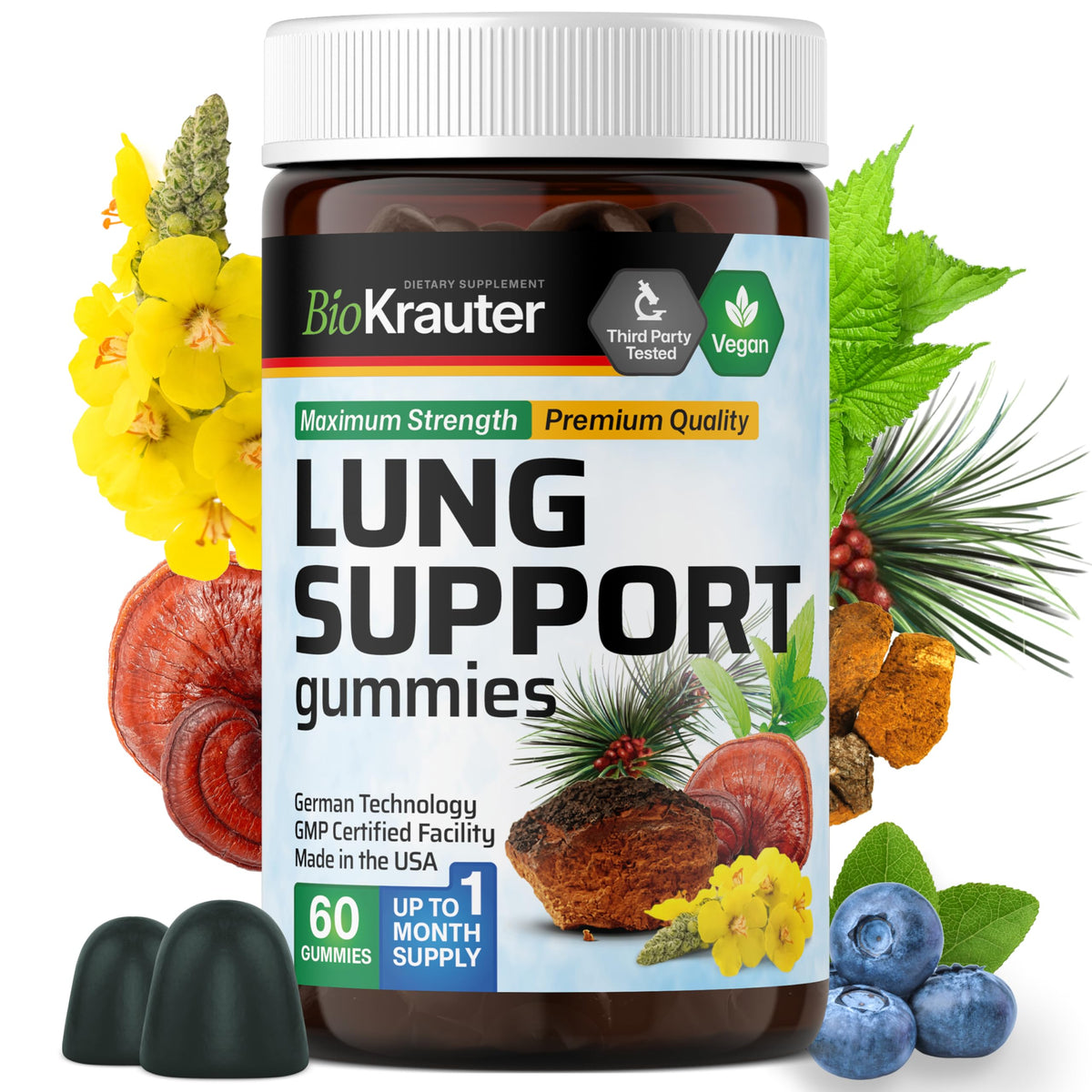 BIO KRAUTER 8-in-1 Lung Detox for Respiratory Support
