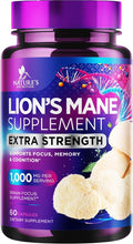 Nature's Nutrition Lion's Mane Mushroom Supplement - Extra Strength
