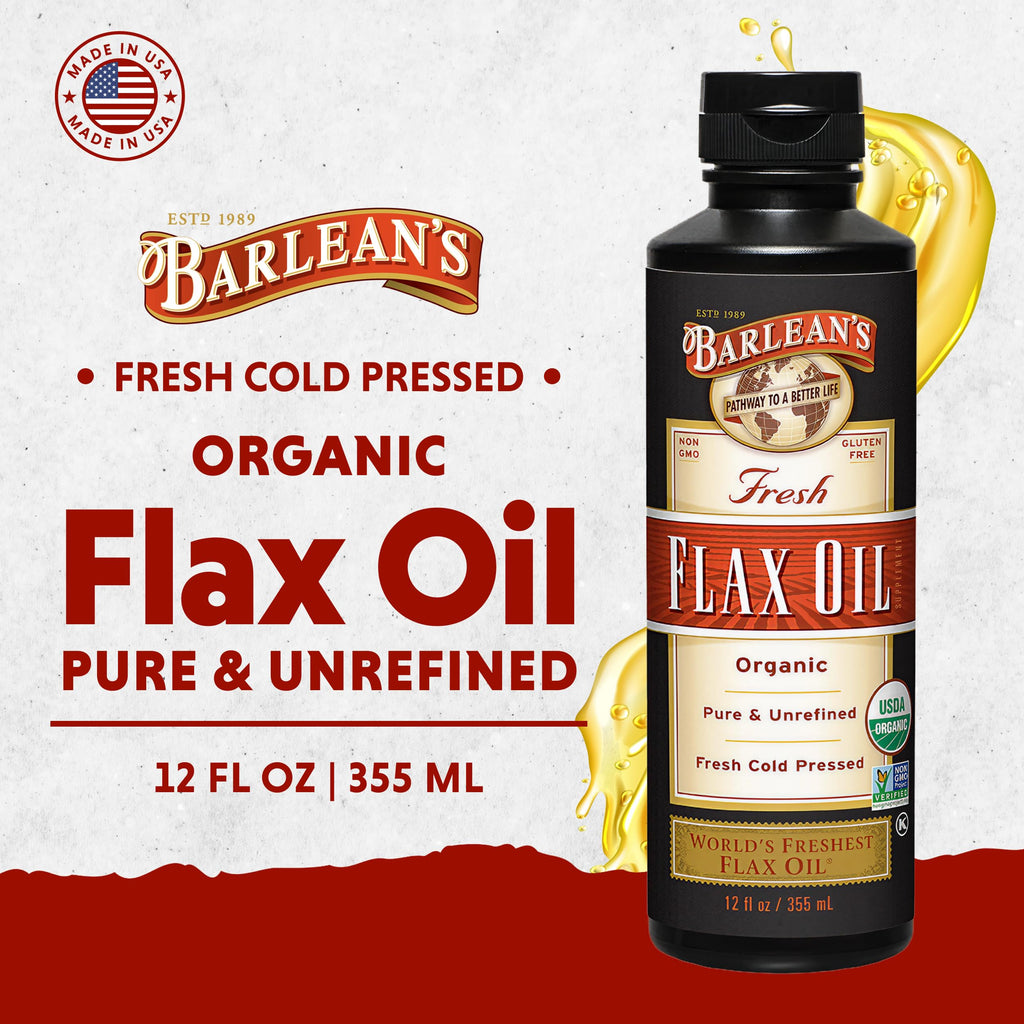 Barlean's Organic Flaxseed Oil 7640mg ALA Omega-3 - 12 Fl Oz - image 3