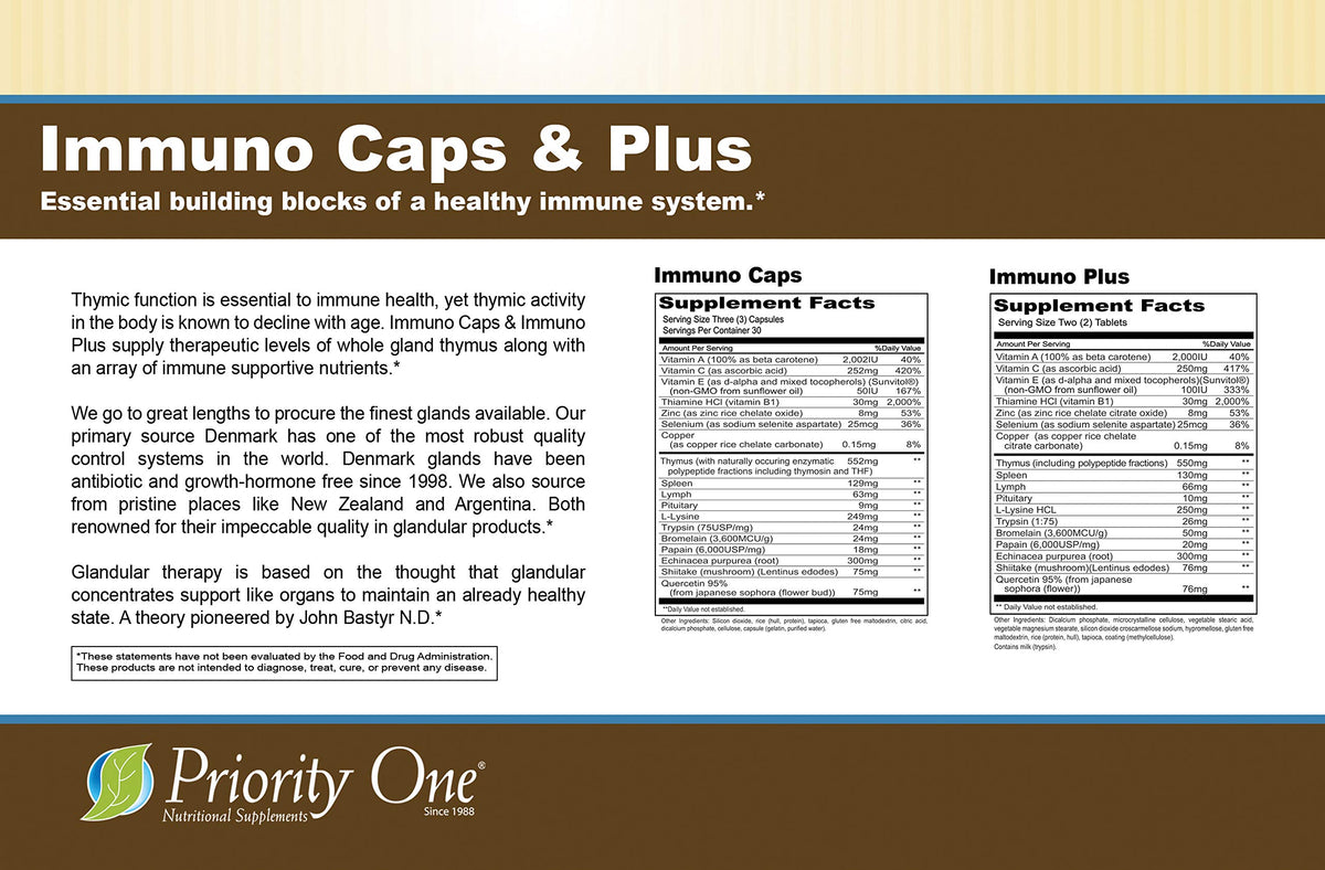 Priority One Immuno Caps Immune Support - 90 Capsules - image 7