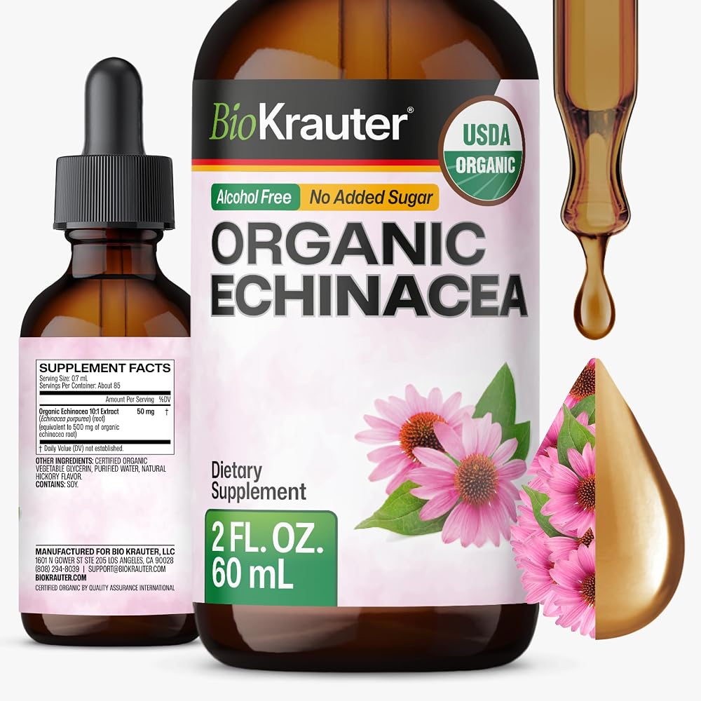 BIO KRAUTER Echinacea Root Immune & Respiratory Support - 2 Fl Oz