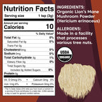 Wilderness Poets Organic Lion's Mane Mushroom Powder - California