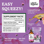 Wild & Organic Red Clover Supplement for Menopause - 4 fl oz - image 3