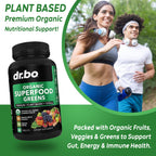 DR. BO Organic Superfood Greens & Fruit Supplement - 60 Tablets - image 4