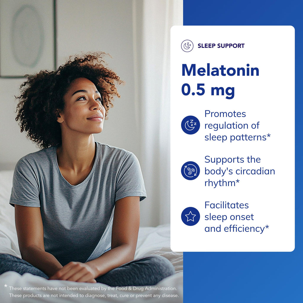 Pure Encapsulation Capsules Melatonin 0.5Mg Natural Sleeping Bottle