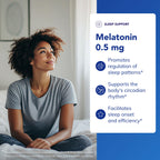 Pure Encapsulation Capsules Melatonin 0.5Mg Natural Sleeping Bottle
