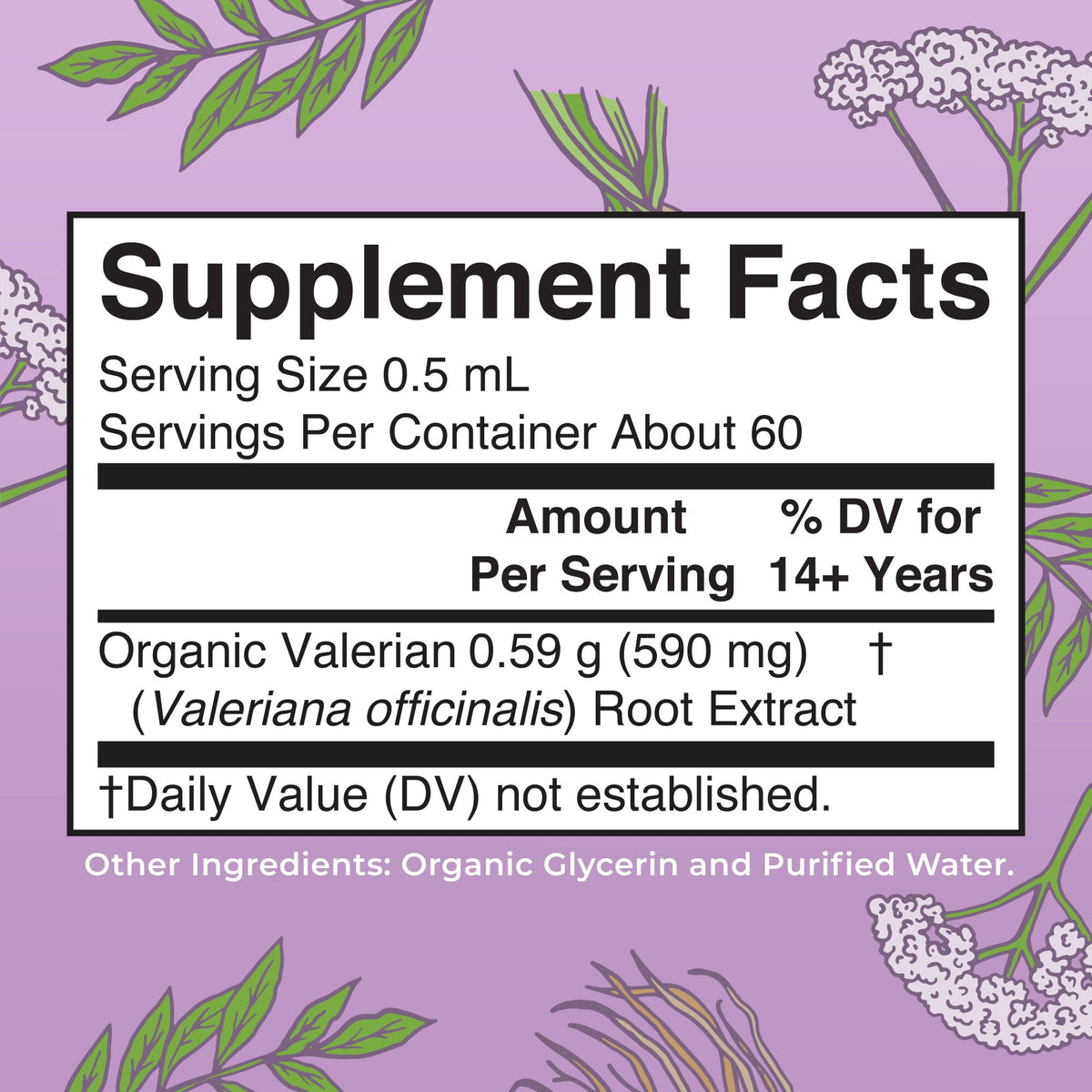 MARYRUTH'S Organic Valerian Root Liquid Drops Sleep Support - 60 Servings - image 2