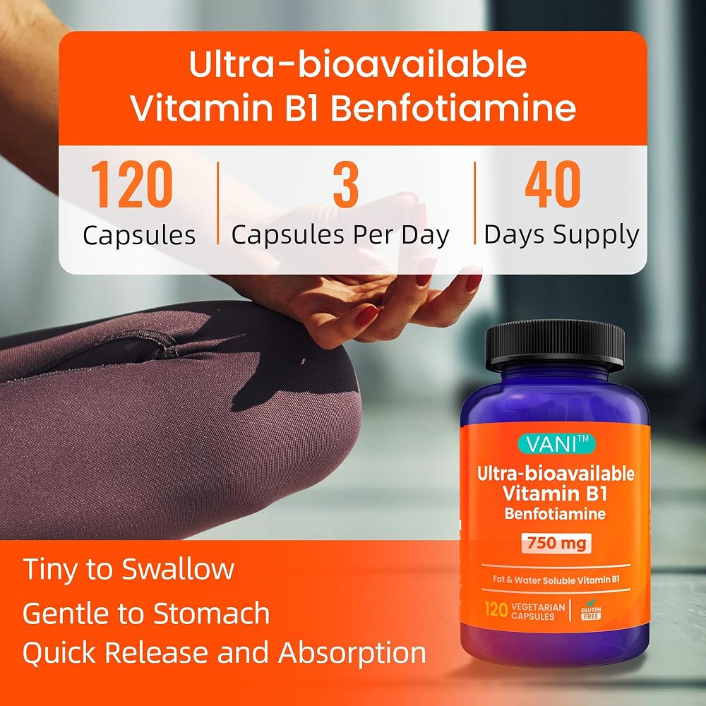 VANI Mega Benfotiamine 750mg with Vitamin B-1