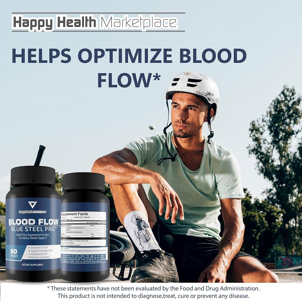Happy Health Marketplace Blood Flow Blue Steel Pro - 60 Capsules - image 5