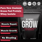 Xwerks Grow Whey Protein Isolate, 25g Strawberry - 30 Servings - image 3