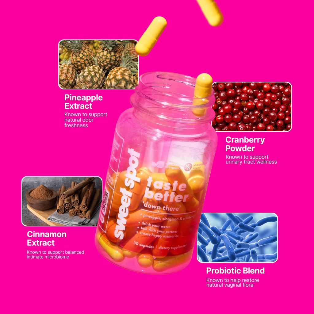 Sweet Spot Pineapple & Cranberry Vaginal Health Supplement - 60 Capsules - image 3