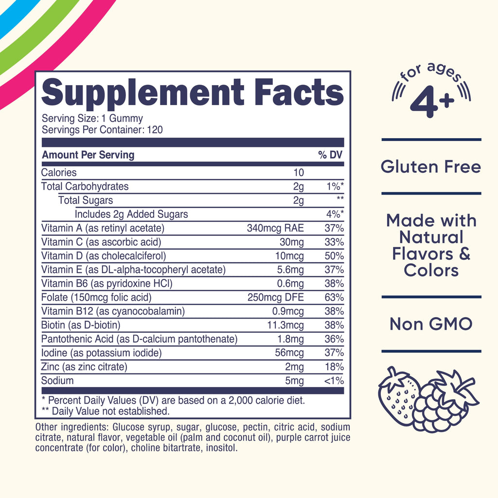 Nutricost Kids Multivitamin Gummies Mixed Berry - 120 Gummies - image 2