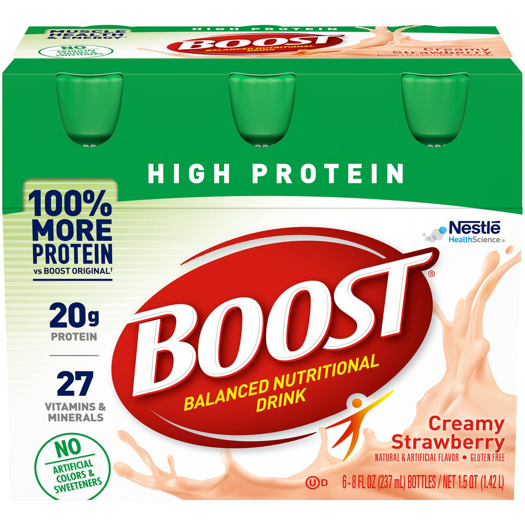 BOOST High Protein Creamy Strawberry Nutritional Drink - 6 Pack