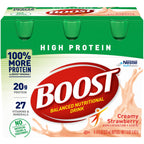 BOOST High Protein Creamy Strawberry Nutritional Drink - 6 Pack