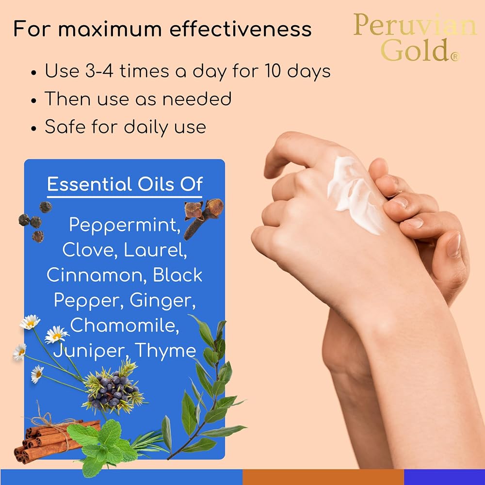 Peruvian Gold Joint Health Cream with MSM - 1.76 Fl Oz - image 4