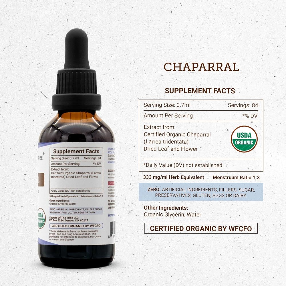 Secrets of the Tribe Chaparral USDA Organic