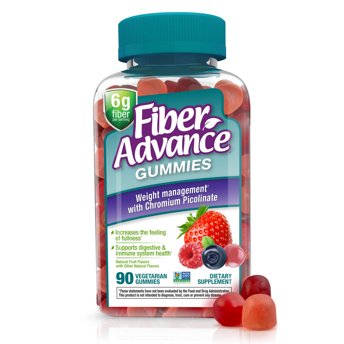 Fiber Advance Weight Management Gummies - 90 Count
