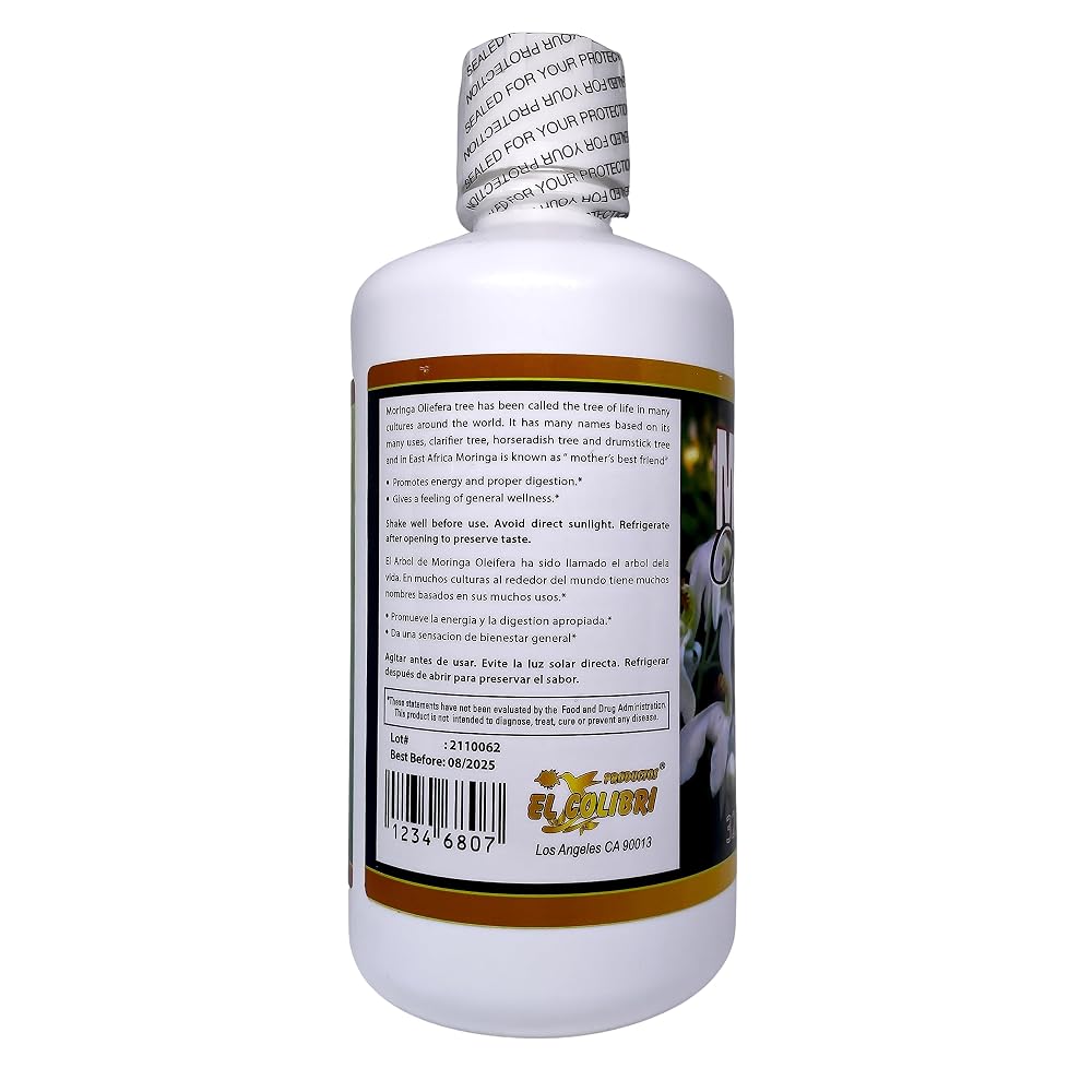 Productos El Colibri Moringa Oleifera Liquid Dietary Supplement - 32 Fl Oz - image 3