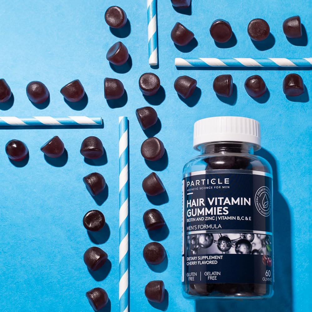 Particle Men's Hair Gummies with Biotin & Zinc - 60 Gummies - image 3