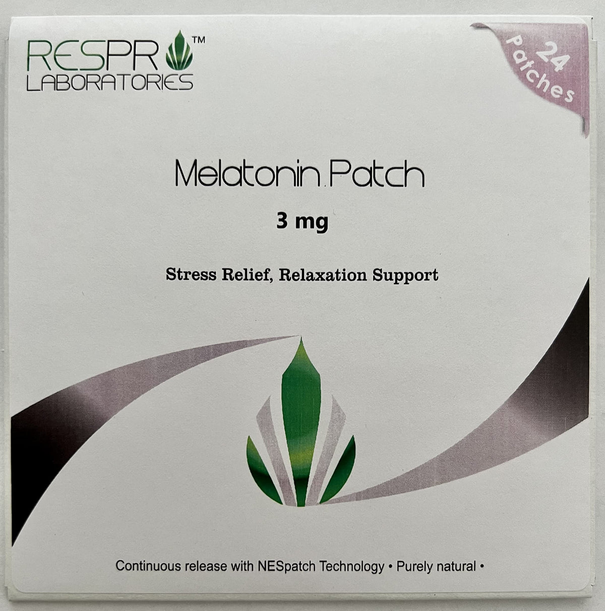 Respro Laboratories Melatonin Patch 3 mg Sleep Support - 24 Patches