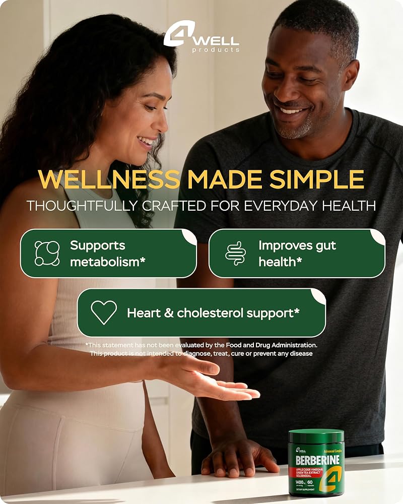 4Well Products Berberine HCL & Japanese Green Tea Extract 150mg
