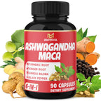 BMVINVOL Ashwagandha Maca Root Herbal Supplement - 90 Capsules