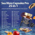 Totaria 25-in-1 Sea Moss Black Seed Oil Ashwagandha Ginger Shilajit