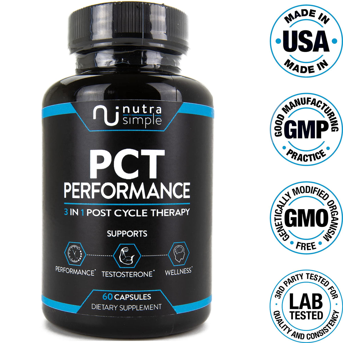 Nutra Simple PCT Supplement for Men - 60 Capsules - image 4