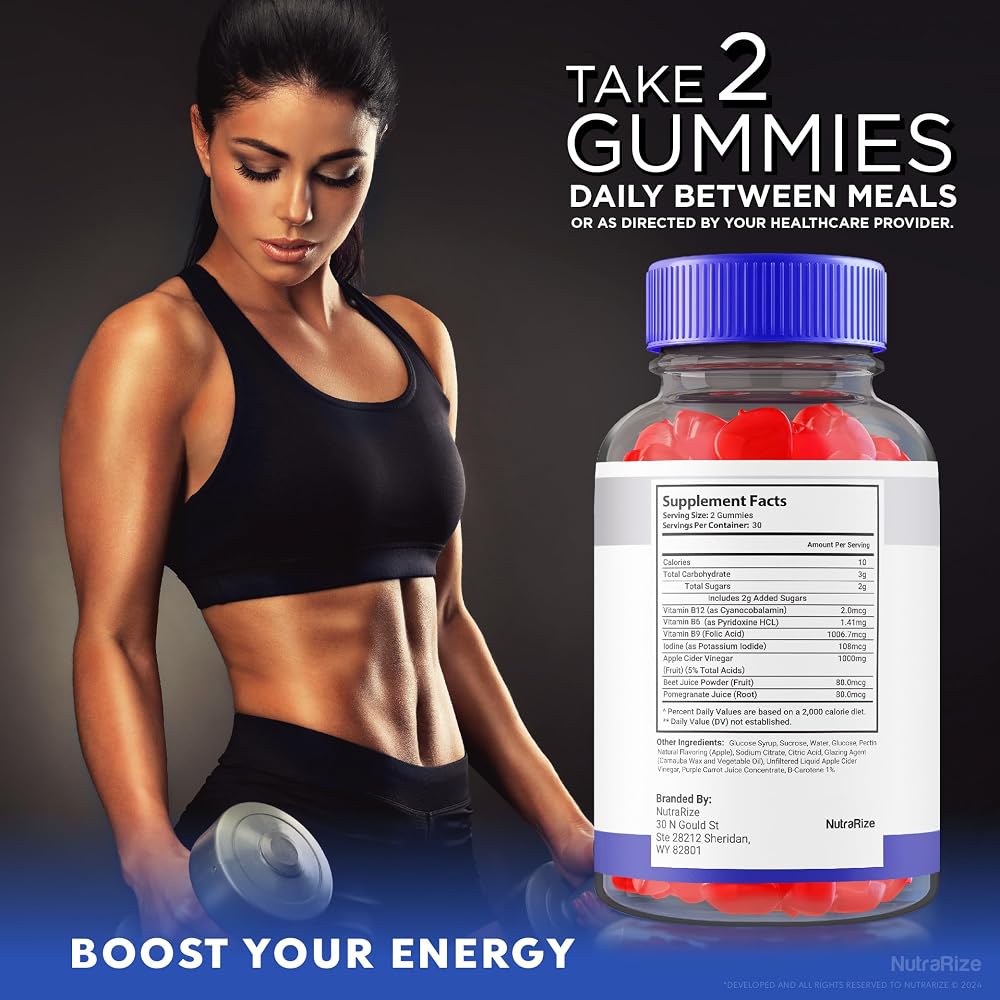 NutraRize Keto Thrive ACV Gummies Apple Cider Vinegar - 60 Gummies - image 6