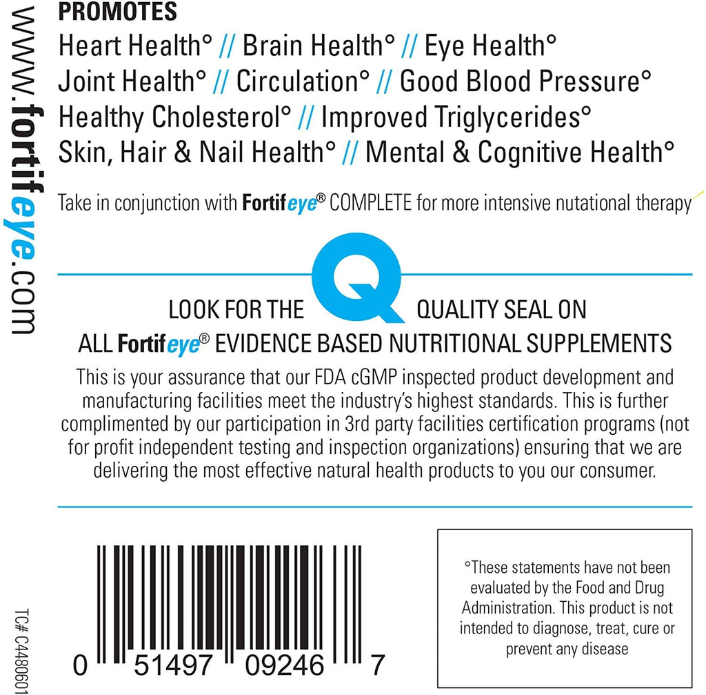 Fortifeye Vitamins Super Max Omega-3 Fish Oil 2400 mg - High Potency