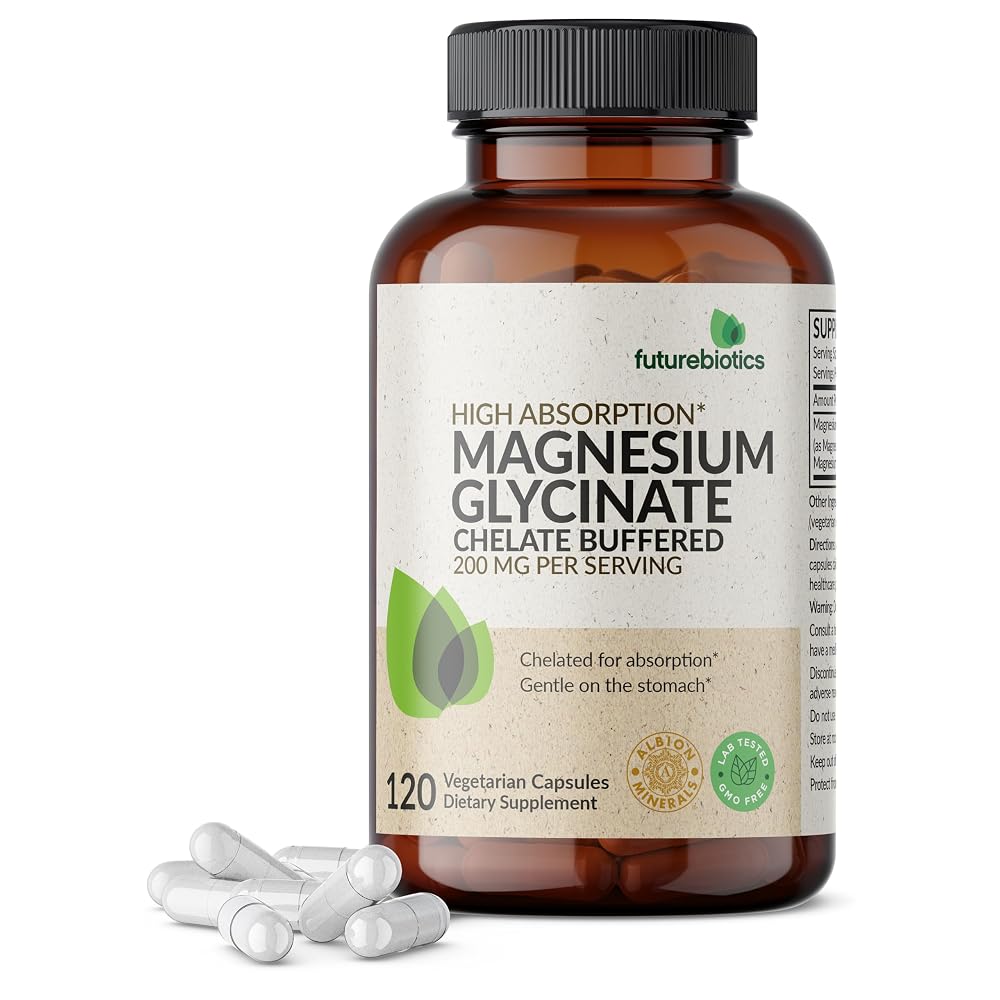 Futurebiotics Magnesium Glycinate 200 MG per Serving 100% Chelated