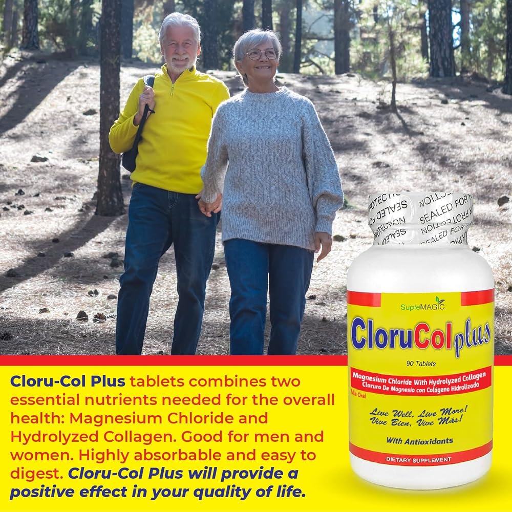 Suplemagic Cloru-Col Plus Magnesium & Collagen Tablets - 90 Count - image 5