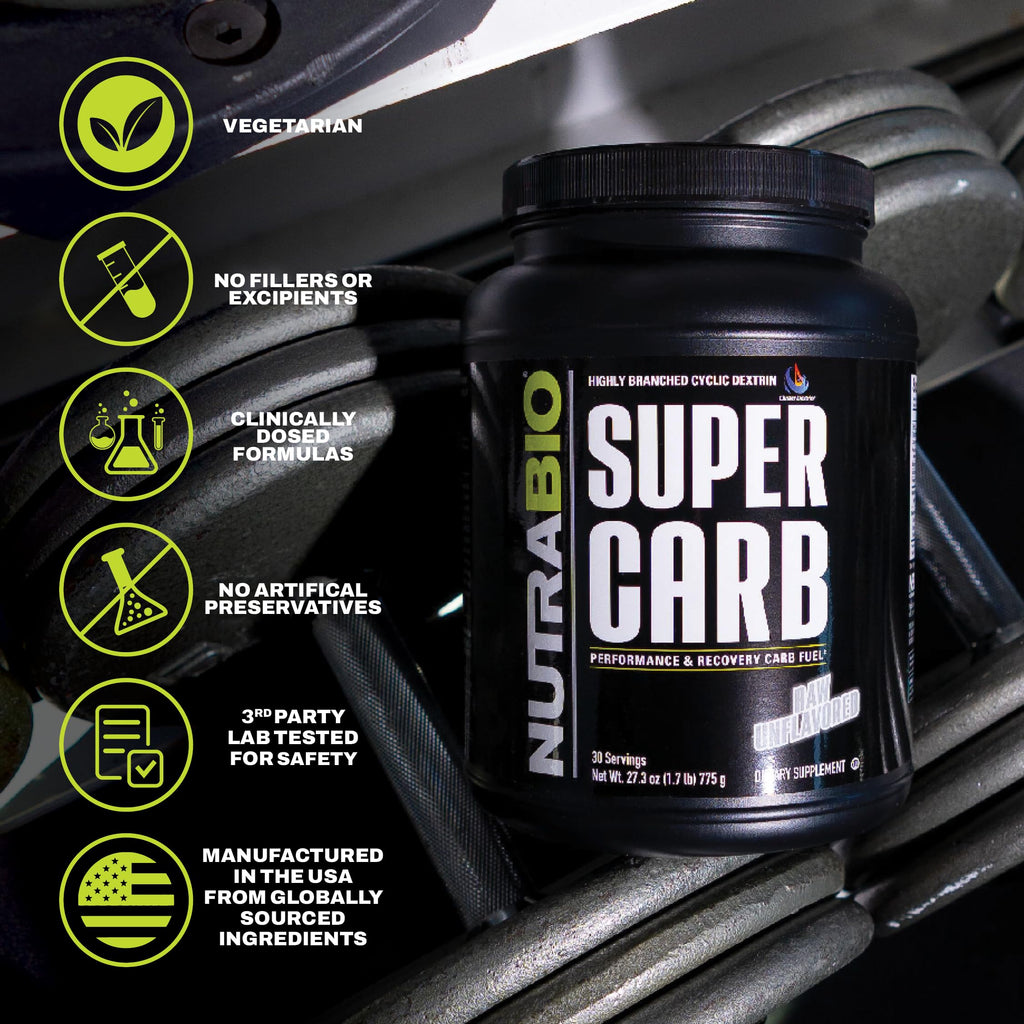 NutraBio Super Carb - Complex Carbohydrate Supplement Powder