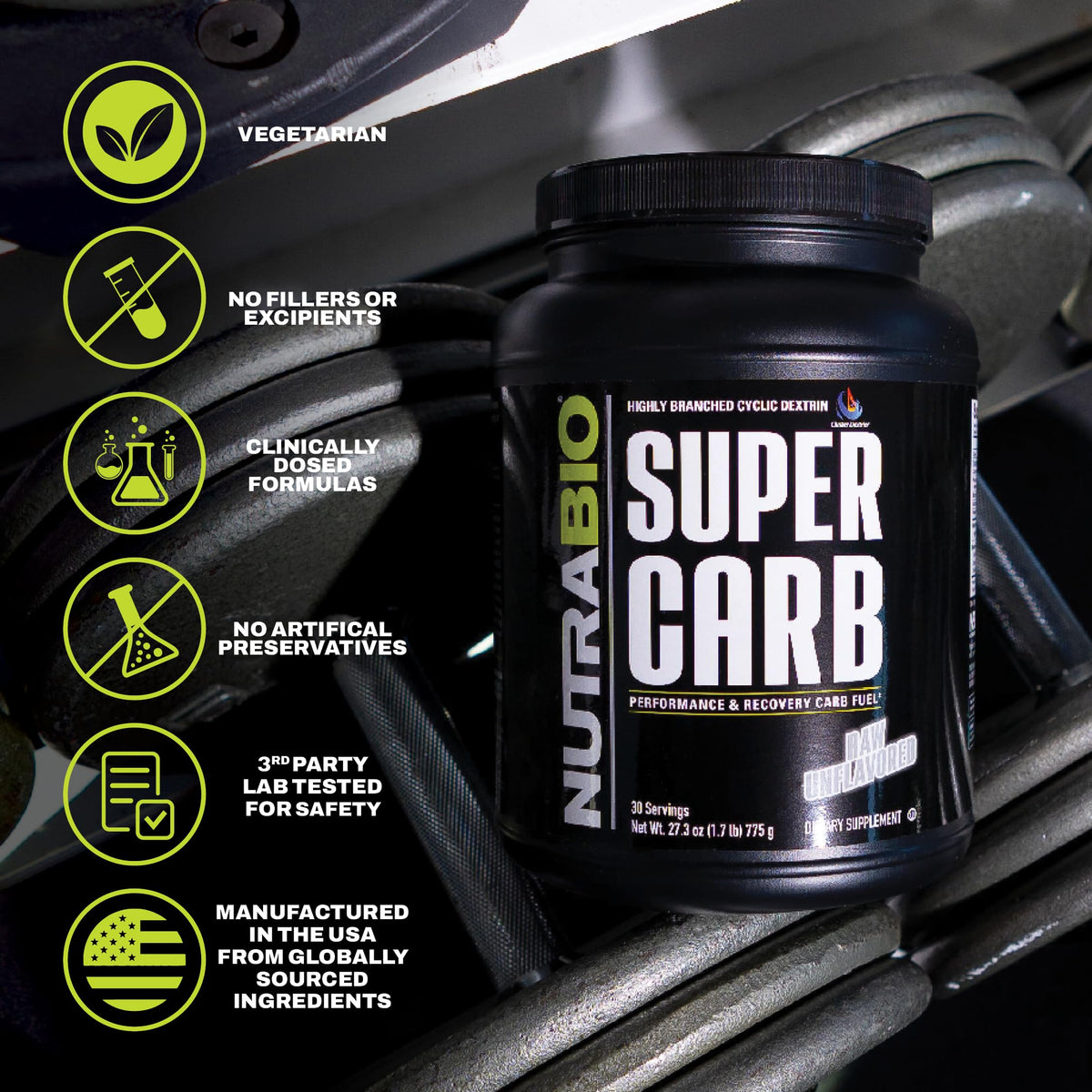 NutraBio Super Carb - Complex Carbohydrate Supplement Powder