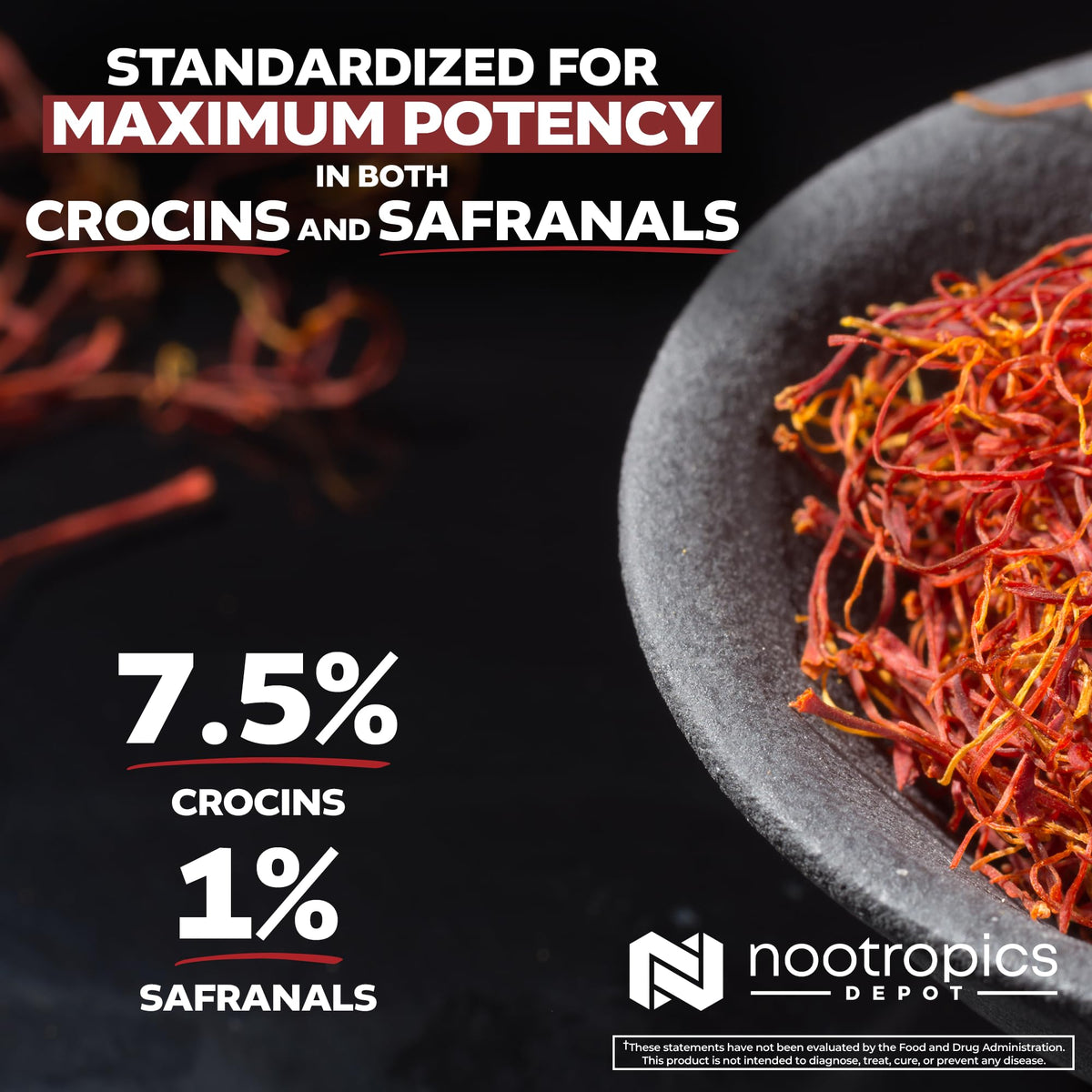 Nootropics Depot High Potency Saffron Extract Capsules