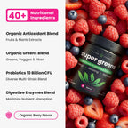 NutraChamps Super Greens Powder 40+ Superfoods - 9 Ounce - image 3