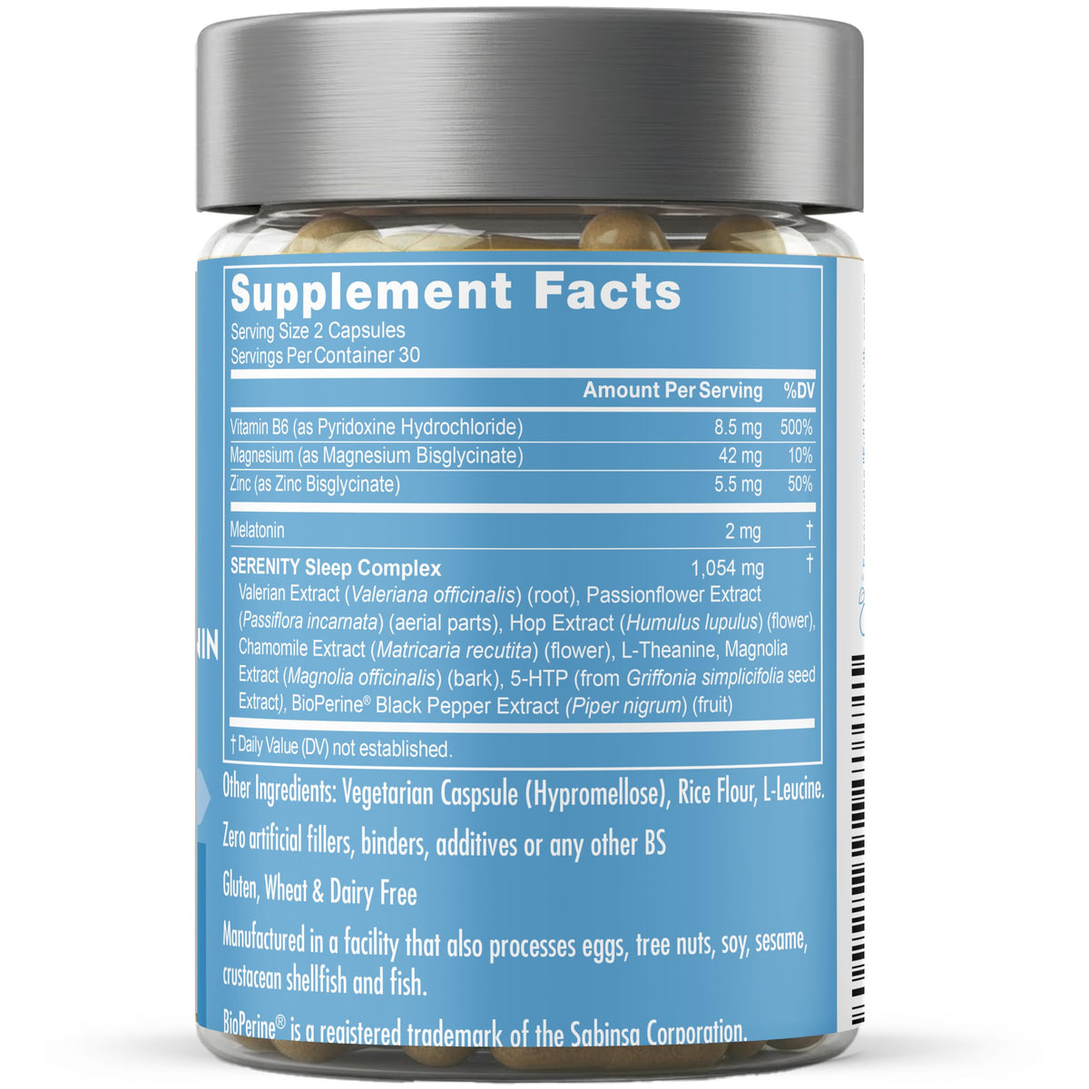 Eu Natural Serenity Sleep Aid for Adults - 60 Vegetarian Capsules - image 8