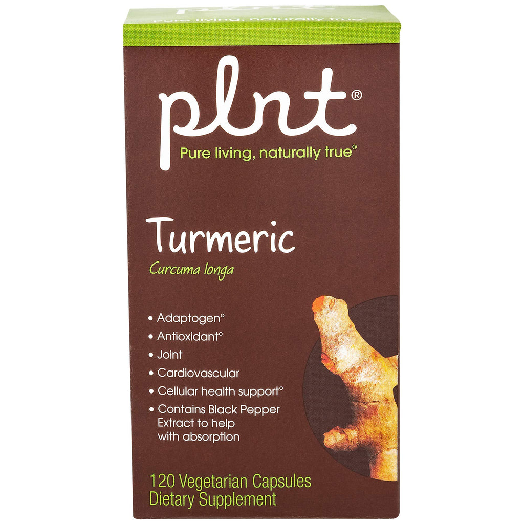 plnt Turmeric with Indian Turmeric Root Joint Support - 120 Vegetarian Capsules - image 2
