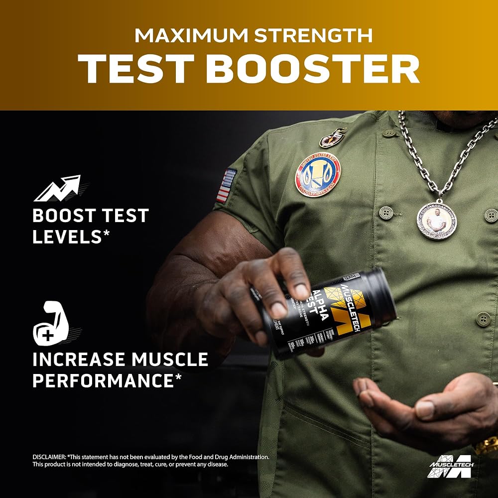 MuscleTech AlphaTest Testosterone Booster for Men - 120 Capsules - image 2