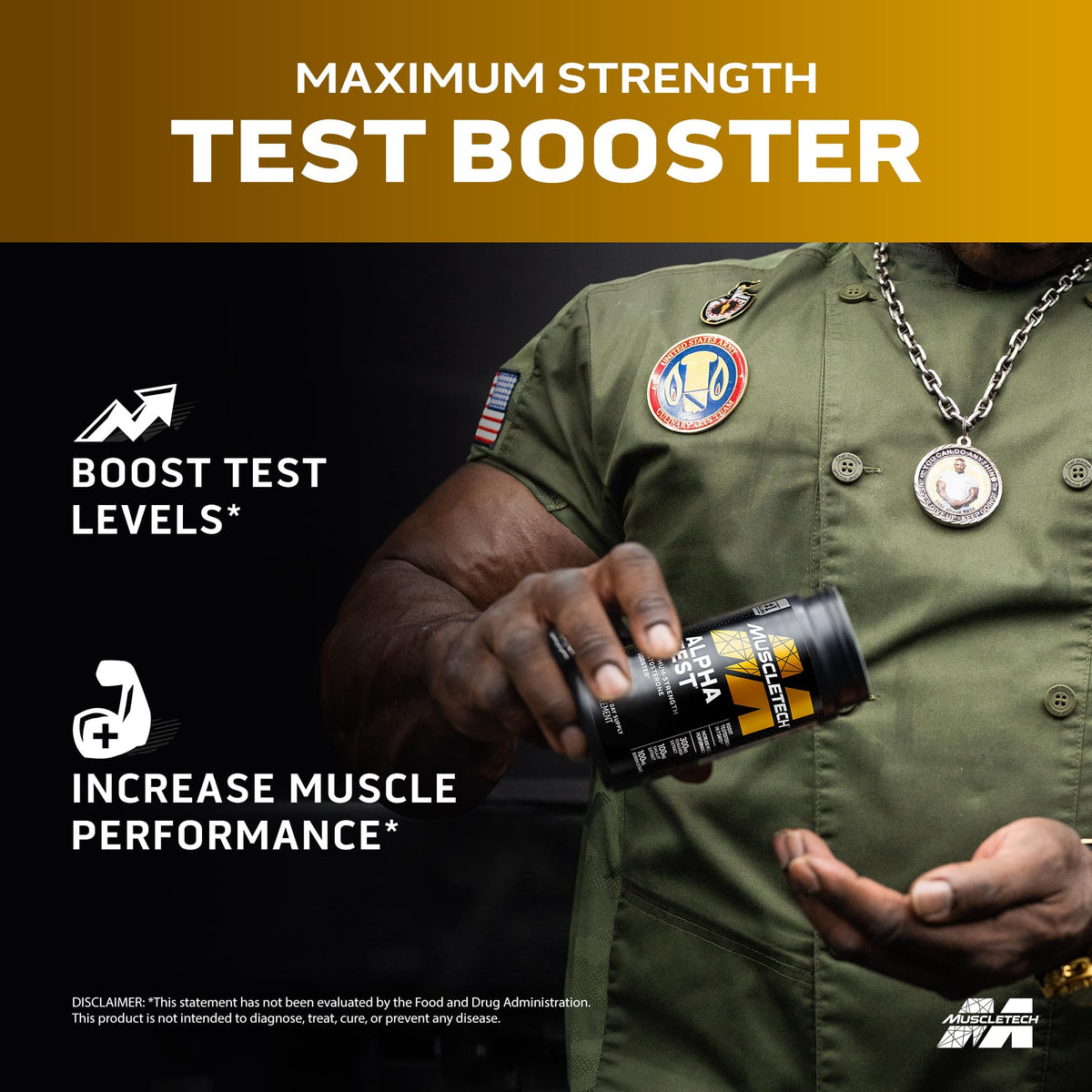 MuscleTech AlphaTest Testosterone Booster for Men - 120 Capsules - image 2