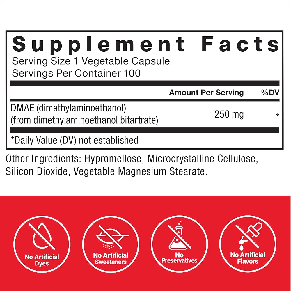 Force Factor DMAE Supplement for Concentration & Focus - 100 Capsules - image 5