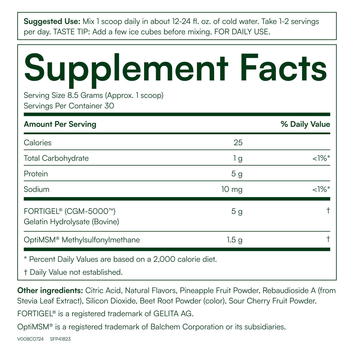 Purity Products JointGel Collagen Peptides + MSM Powder - 30 Servings - image 2