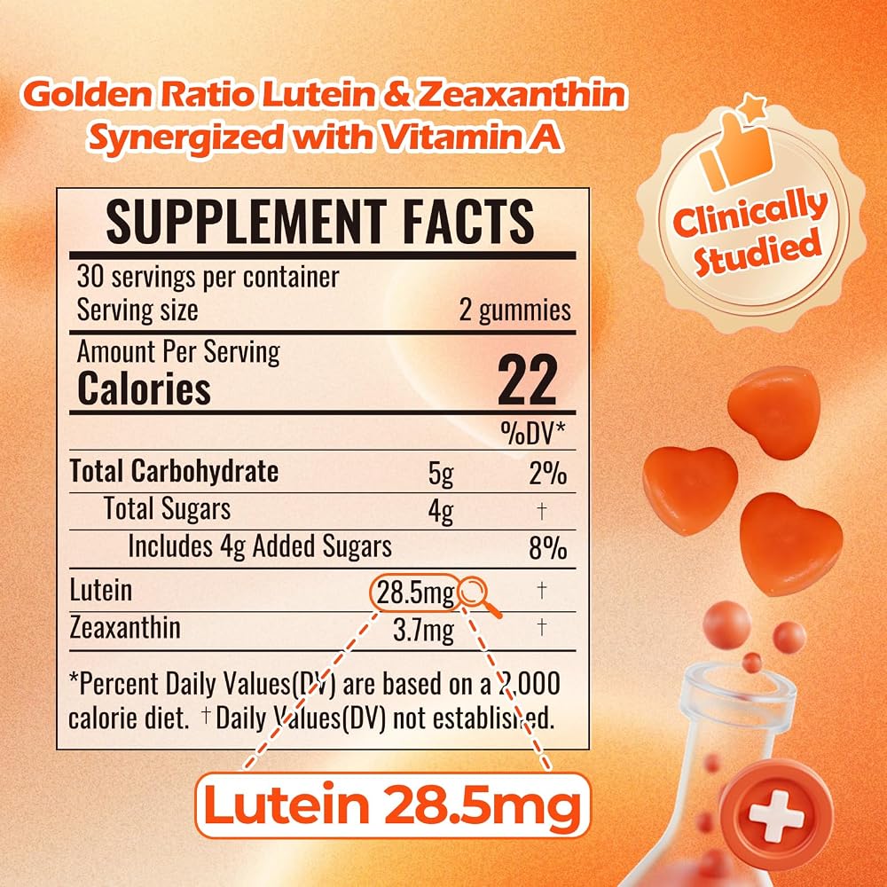 ATLEMISME Lutein Gummies with Zeaxanthin & Vitamin A - 60 Gummies - image 2