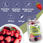 Health Supplied Mixed Berry Flavored Prebiotic Fiber Gummies