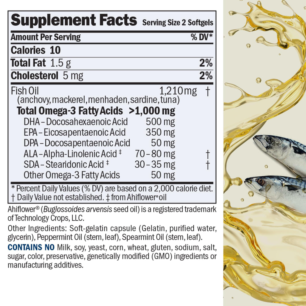 ANDREW LESSMAN Maximum Essential Omega-3 Mint - Softgels - Ultra-Pure